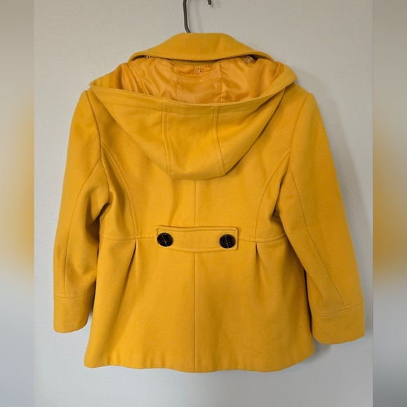Giacca Yellow Wool Peacoat Size Medium - Picture 2 of 7